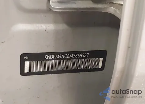 2021 Kia Sportage Lx z USA, uszkodzony, nr VIN KNDPM3AC8M7859587